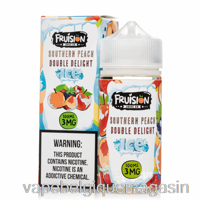 Vape Juice Glacé Pêche Du Sud Double Délice - Fruision Juice Co - 100ml 3mg